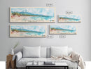 Cabarete Beach, Dominican Republic Watercolor Print, Vacation Gift, Dominican Republic Wall Art, Beach Painting, Beach Decor, Large Wall Art, Wood Frame Art