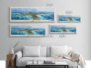 Cat Island, Bahamas Watercolor Beach Print, Vacation Gift, Bahamas Wall Art, Framed Canvas Print, Framed Beach Painting