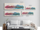 Crete, Greece Watercolor Beach Print, Vacation Gift, Greece Wall Art, Beach Painting, Beach Decor, Beach Painting