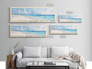 Cruise Center Beach, Turks and Caicos Watercolor Print, Vacation Gift, Turks and Caicos Wall Art, Beach Painting, Beach Decor, Large Wall Art, Wood Frame Art