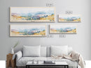 Doc Let, Vietnam Watercolor Print, Vacation Gift, Vietnam Wall Art, Beach Painting, Beach Decor, Large Wall Art, Wood Frame Art
