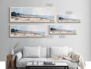 Grobust beach, Scotland Watercolor Print, Vacation Gift, Scotland Wall Art, Beach Painting, Beach Decor, Large Wall Art, Wood Frame Art