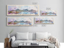 Island Harbour, Anguila Watercolor Print, Vacation Gift, Anguila Wall Art, Beach Painting, Beach Decor, Large Wall Art, Wood Frame Art