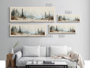 Isle Royale National Park, Michigan Watercolor Print, Vacation Gift, Michigan Wall Art, Beach Painting, Beach Decor, Large Wall Art, Wood Frame Art