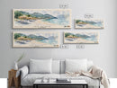 Jaz Beach, Montenegro Watercolor Beach Print, Vacation Gift, Montenegro Wall Art, Beach Painting, Beach Decor, Beach Painting