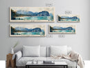 Koh Phi Phi, Thailand Watercolor Print, Vacation Gift, Thailand Wall Art, Beach Painting, Beach Decor, Large Wall Art, Wood Frame Art