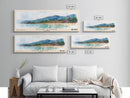 Koh Rong, Cambodia Watercolor Beach Print, Vacation Gift, Cambodia Wall Art, Framed Canvas Print, Framed Beach Painting