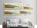 San Pietro Island, Italy Watercolor Print, Vacation Gift, Italy Wall Art, Beach Painting, Beach Decor, Large Wall Art, Wood Frame Art