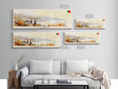 Funchal Portugal Travel Print Wall Art, Panoramic City Art, Travel Art, Wall Decor, Vacation Gift, Framed Canvas Print Or Metal Art