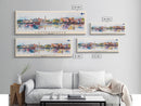 Lappeenranta Finland Panoramic Travel Poster, Framed Canvas Print or Metal Wall Art, Travel Art, Home Decor, Panoramic Painting, Midcentury Art