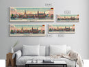 Brescia Italy Travel Print Wall Art, Panoramic City Art, Travel Art, Wall Decor, Vacation Gift, Framed Canvas Print Or Metal Art