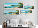 Huelva Spain Panoramic Travel Poster, Framed Canvas Print or Metal Wall Art, Travel Art, Home Decor, Panoramic Painting, Midcentury Art
