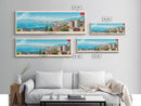 Izmir Turkey Travel Print Wall Art, Panoramic City Art, Travel Art, Wall Decor, Vacation Gift, Framed Canvas Print Or Metal Art
