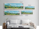 Korolyov Russia Wall Art, Panoramic Travel Poster, Panoramic Framed Canvas Print, City Wall Art, Wall Hanging Home Decor, Travel Art