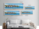 Zadar Croatia Travel Print Wall Art, Panoramic City Art, Travel Art, Wall Decor, Vacation Gift, Framed Canvas Print Or Metal Art