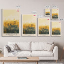 Bydgoszcz Poland Travel Poster Framed Canvas Print, Watercolor Cityscape, Wall Art, Home Decor, Travel Print, Boho Style, Art Piece