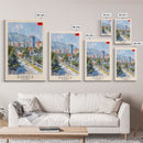 Durres, Albania Coastal Framed Canvas Print. Beautiful Wall Art for Living Room or Bedroom, Charming Travel Poster Art.