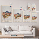 Hradec Krįlové Czech Republic Cityscape Art, Framed Canvas Wall Art, Home Decor, Living Room Decor, Historic Poster, Wall Art, Travel Poster Art