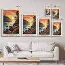 Jonkoping Sweden Lakeside View, Framed Canvas Print, Travel Poster, Serene Wall Art, Bedroom Decor, Scandinavian Cityscape, Modern Home Decoration