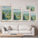 Kirov Russia Winter Landscape, Framed Canvas Print, Travel Poster, Wall Art, Home Decor, Living Room Decoration, Russian Urban Art