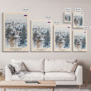 Kuopio Finland Travel Poster Framed Canvas Print, Scenic Landscape, Watercolor Painting, Home Decoration, Travel Print, Artistic Gift