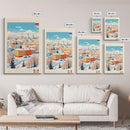 Chelyabinsk Russia Travel Poster Framed Canvas Print, Midcentury Modern Art, Pop Art Wall Decor, Home Decor, Vacation Gift, Living Room Art