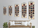 Canvas Print Traditional Japanese Samurai Helmets Collection, Intricate Details In Warrior Masks, Bold Cultural Decor For Any Space