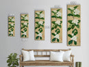 Magnolia Flowers On A Branch - Skinny Art Tall Art Framed Canvas Print Japanese Style Art Ukiyo-e Art