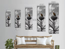 Majestic Eagle Wall Art Framed Canvas Print | Rustic Decor | Wildlife Nature Painting | Above Couch Art | Moody Art | Gift Idea