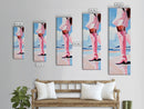 Pink Cowgirl Boot Canvas Print, Black Cowgirl Painting, Coastal Cowgirl Wall Art, Western Decor, Light Pink Wall Art, Farmhouse Art