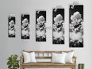 Explosive Ocean Wave, Framed Canvas Print, coastal décor, nautical painting, seascape painting, black and white photography,  panoramic art