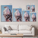 Bald Eagle Nest, bird art, wildlife painting, nature decor, rustic art, farmhouse art, gift idea for him, canvas print