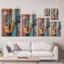 Abstract Pipe Art, graffiti wall art, Moroccan wall art, bold color print, geometric wall art, framed canvas print, modern decor, contemporary art