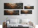 Wabi Sabi Wall Art, Framed Canvas Print, Cracked Earth Painting, Moody Art, Rustic Decor, Extra Wide Art, Abstract Landscape Art, Gift Idea