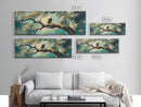 Eagle Painting, Framed Canvas Print, Bird Art, Forest At Dusk Painting, Moody Art, Extra Wide Art, Rustic Wall Art, Above Bed Art
