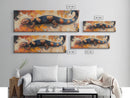 Wabi Sabi Wall Art, Framed Canvas Print, Rustic Decor, Extra Wide Art, Moody Art, Living Room Art, Above Bed Art, Minimalist Painting