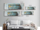 Coastal Fence Art, Framed Canvas Print, Moody Art, Wabi Sabi Art, Black and White Art, Rustic Decor, Extra Wide Art, Farmhouse Art, Nautical Wall Art