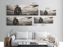 Cowboy Portrait, rustic wall art, moody art, black cowgirl painting, wabi sabi art, western decor, framed canvas print, extra wide art