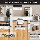 Double Track U-Shape Bypass Sliding Barn Door Hardware Kit - Classic Design Roller