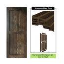 Finished & Unassembled Single Barn Door with Hardware Kit (H Design)