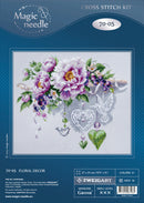 Floral Decor Counted Cross Stitch Kit by Magic Needle 70-05