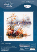 White Heron Counted Cross Stitch Kit by Magic Needle 70-09