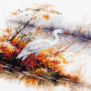 White Heron Counted Cross Stitch Kit by Magic Needle 70-09