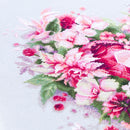Blooming Heart Counted Cross Stitch Kit by Magic Needle 70-15