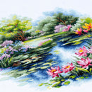 The Water Lily Pond Counted Cross Stitch Kit by Magic Needle 70-38