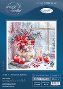 A Candle Was Burning Counted Cross Stitch Kit by Magic Needle 70-50