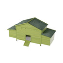 70-Inch Wooden Chicken Coop With Nesting Box, Perch, And Run Doors (SAK74619)
