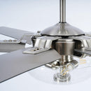 70'' Modern Satin Nickel 6 Blade Ceiling Fan