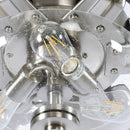 70'' Modern Satin Nickel 6 Blade Ceiling Fan