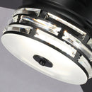 70" Black Modern Ceiling Fan
